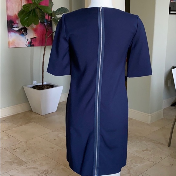 Gap Navy T-Shirt Shift Dress Full Zip - Picture 4 of 7